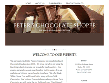 Tablet Screenshot of peterschocolateshoppe.com